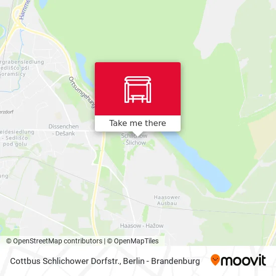 Карта Cottbus Schlichower Dorfstr.