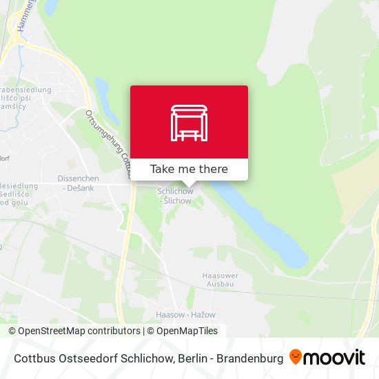 Cottbus Ostseedorf Schlichow map
