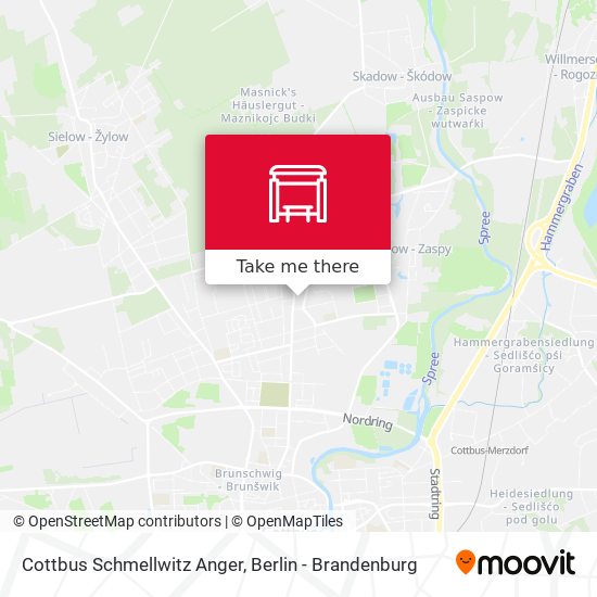 Cottbus Schmellwitz Anger map