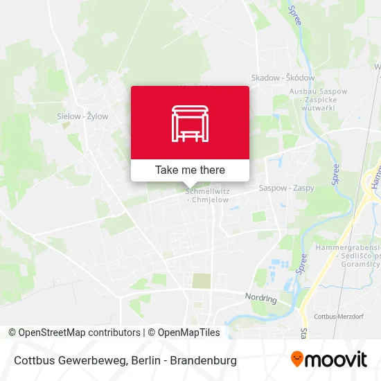 Cottbus Gewerbeweg map