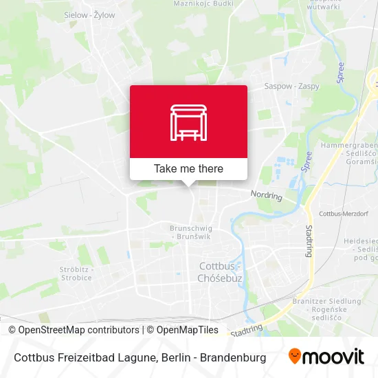 Карта Cottbus Freizeitbad Lagune