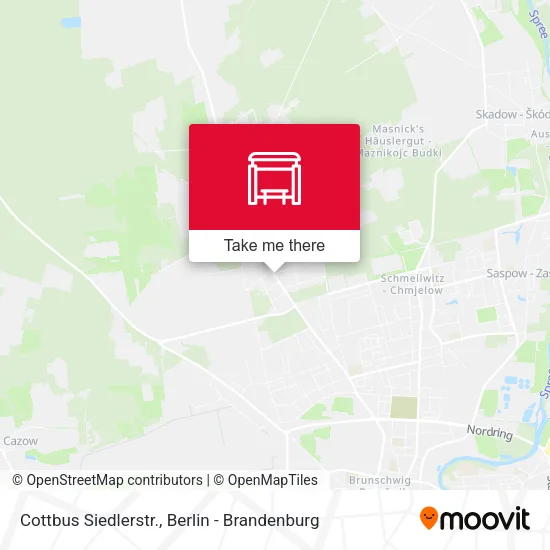 Карта Cottbus Siedlerstr.