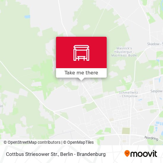 Cottbus Striesower Str. map