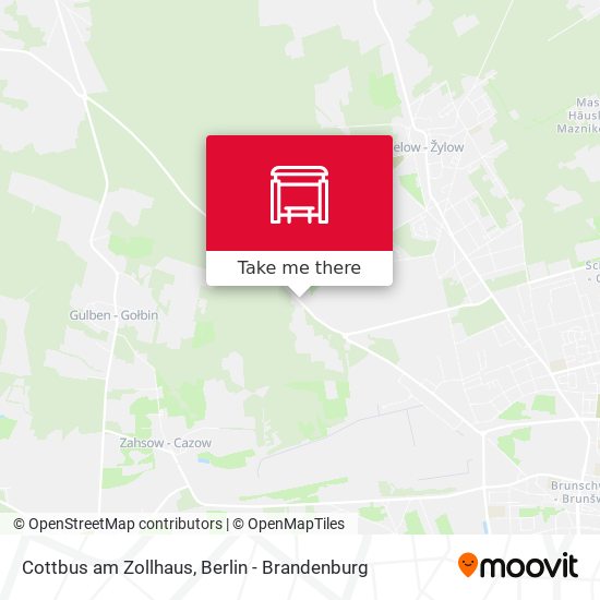 Cottbus am Zollhaus map