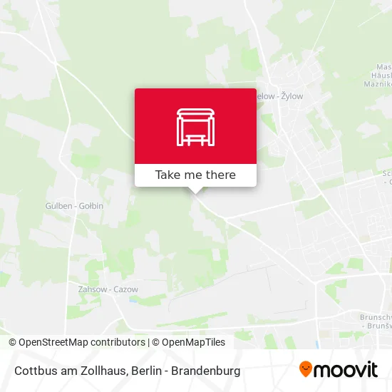 Карта Cottbus am Zollhaus