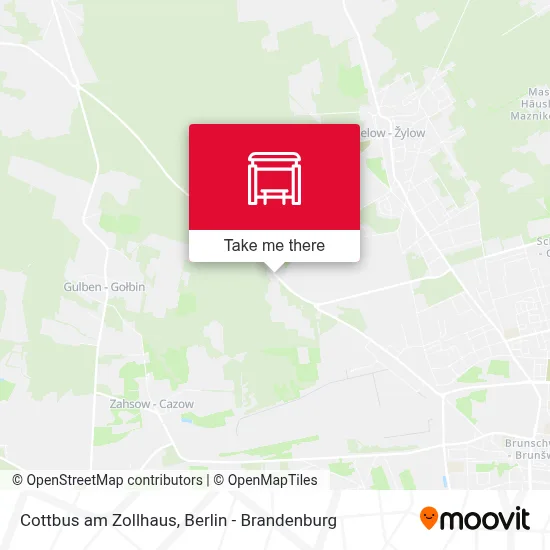 Cottbus am Zollhaus map