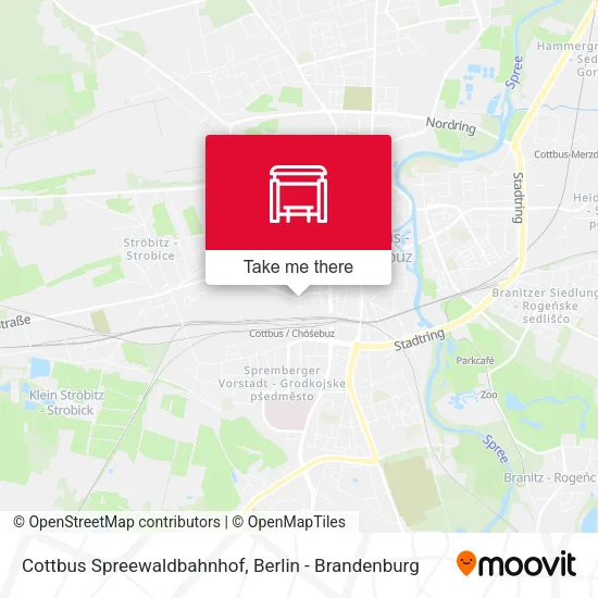 Карта Cottbus Spreewaldbahnhof