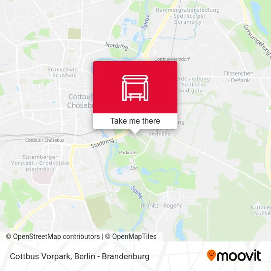 Карта Cottbus Vorpark