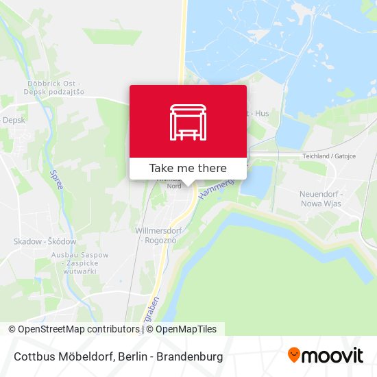 Cottbus Möbeldorf map