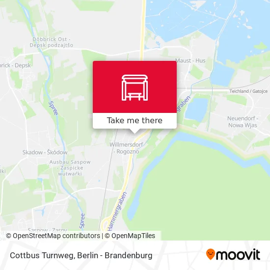 Карта Cottbus Turnweg