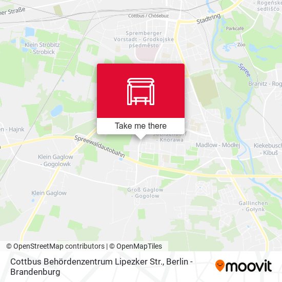Cottbus Behördenzentrum Lipezker Str. map