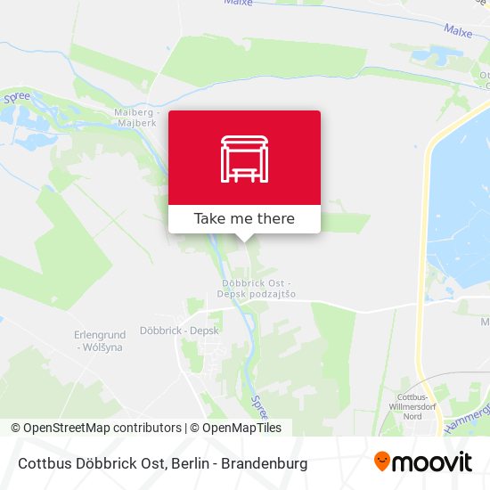 Cottbus Döbbrick Ost map