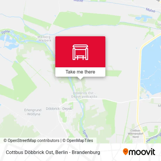 Карта Cottbus Döbbrick Ost