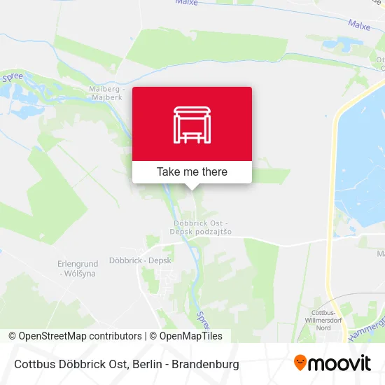 Карта Cottbus Döbbrick Ost