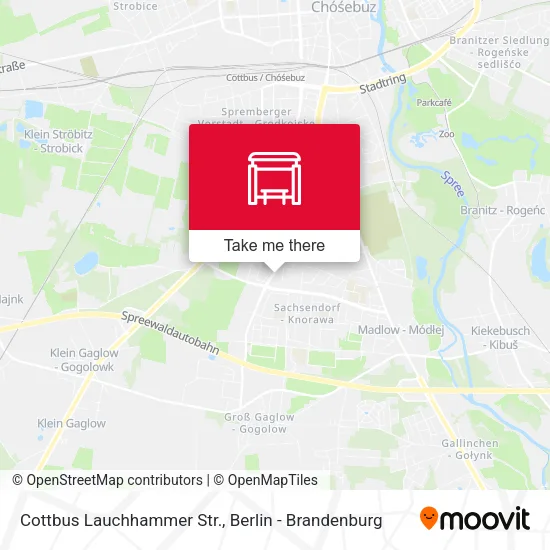 Карта Cottbus Lauchhammer Str.