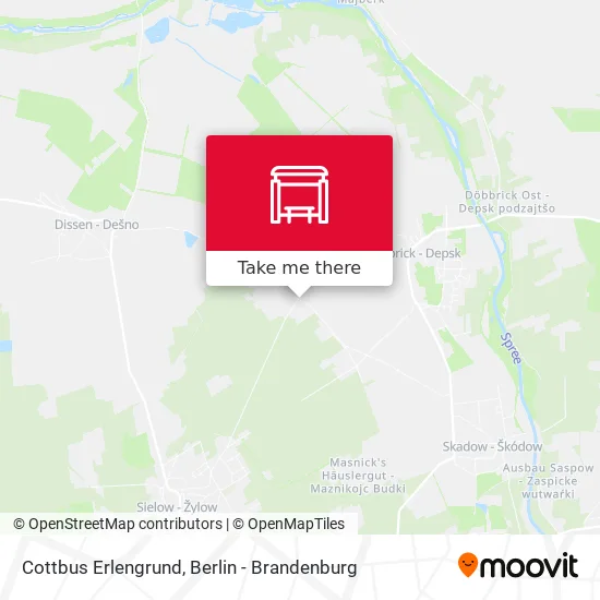Карта Cottbus Erlengrund