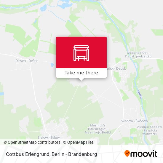 Cottbus Erlengrund map