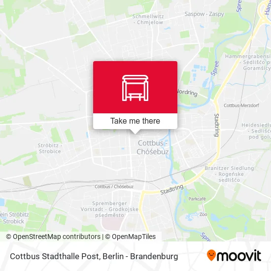 Карта Cottbus Stadthalle Post