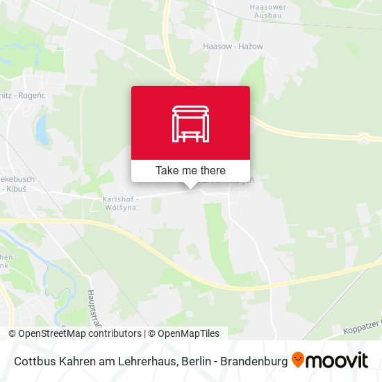 Cottbus Kahren am Lehrerhaus map