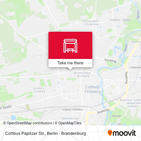 Карта Cottbus Papitzer Str.