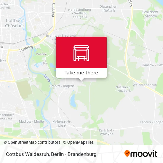 Карта Cottbus Waldesruh