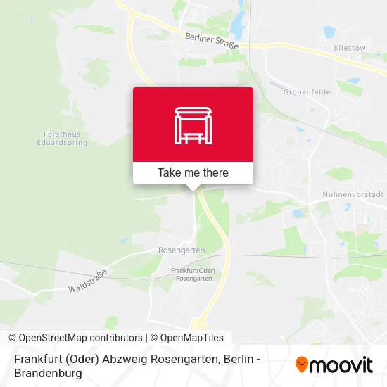 Карта Frankfurt (Oder) Abzweig Rosengarten