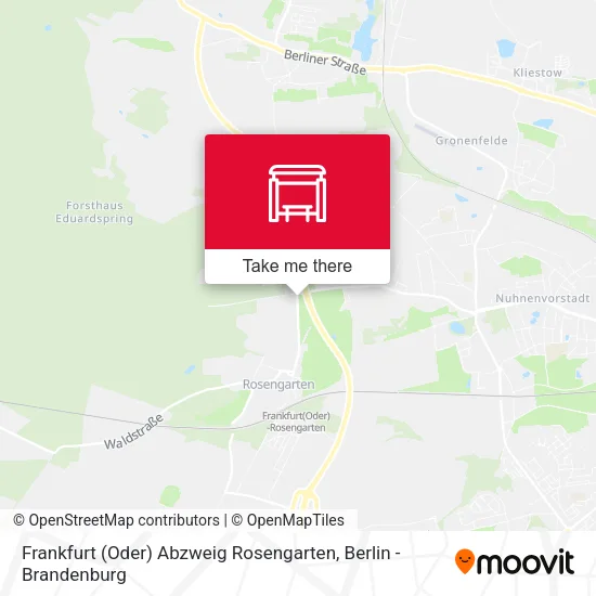 Карта Frankfurt (Oder) Abzweig Rosengarten
