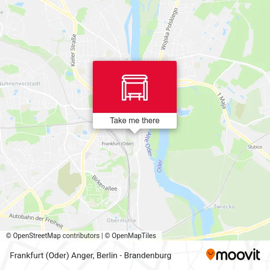Карта Frankfurt (Oder) Anger