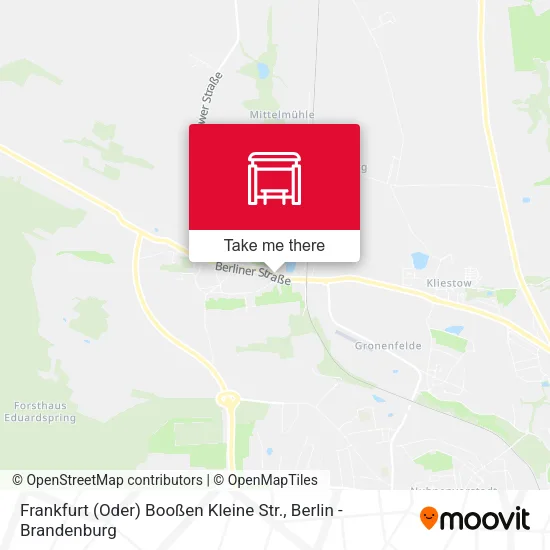 Карта Frankfurt (Oder) Booßen Kleine Str.