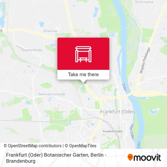 Frankfurt (Oder) Botanischer Garten map