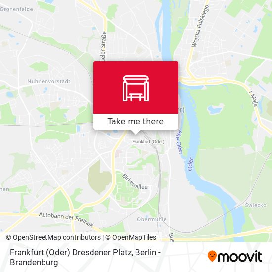 Frankfurt (Oder) Dresdener Platz map
