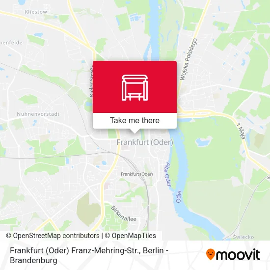 Карта Frankfurt (Oder) Franz-Mehring-Str.