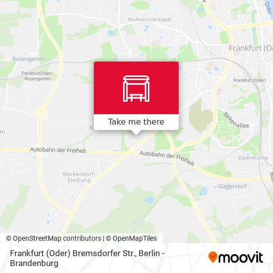 Frankfurt (Oder) Bremsdorfer Str. map