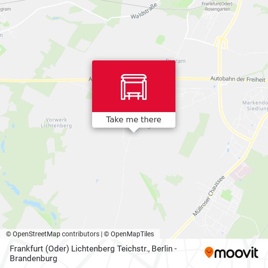 Frankfurt (Oder) Lichtenberg Teichstr. map