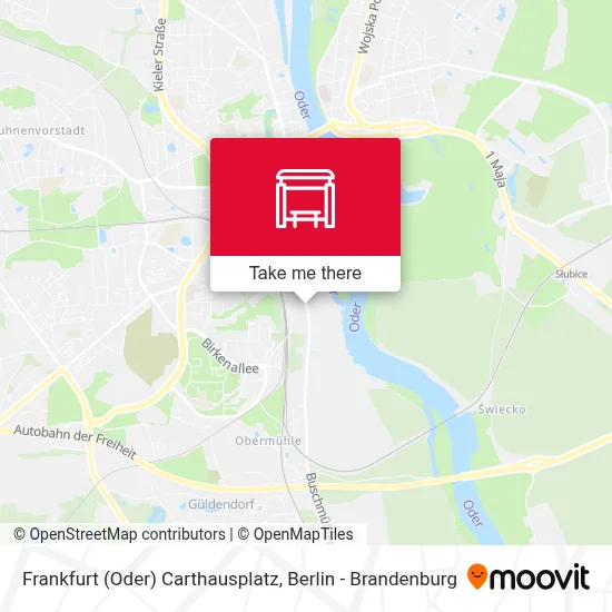 Frankfurt (Oder) Carthausplatz map
