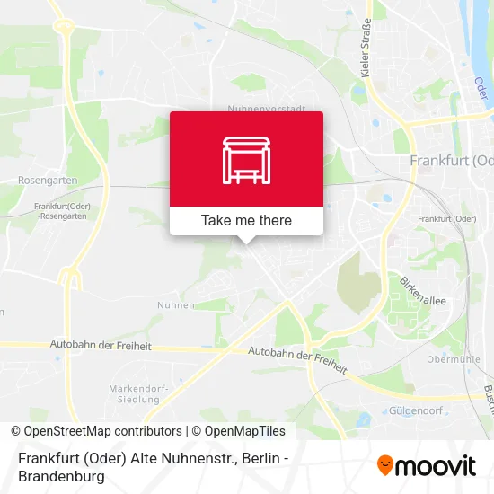 Карта Frankfurt (Oder) Alte Nuhnenstr.