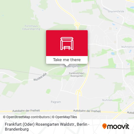 Frankfurt (Oder) Rosengarten Waldstr. map