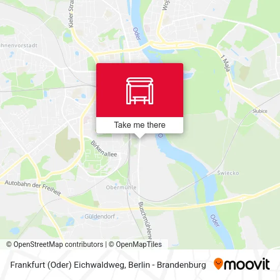 Карта Frankfurt (Oder) Eichwaldweg