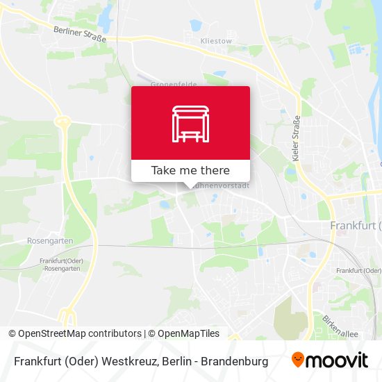 Frankfurt (Oder) Westkreuz map