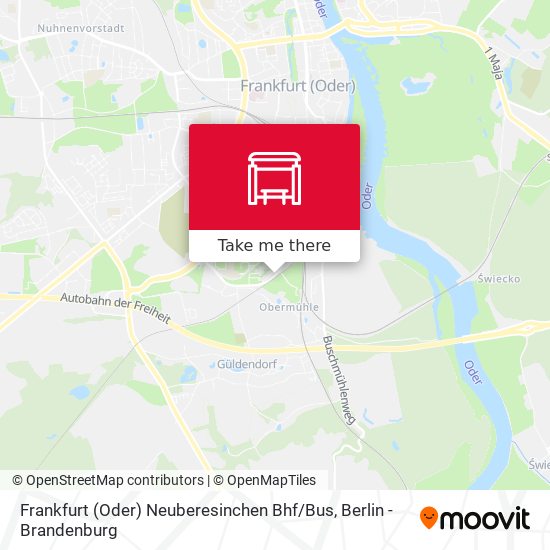 Карта Frankfurt (Oder) Neuberesinchen Bhf / Bus