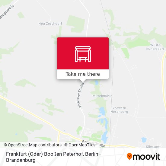 Frankfurt (Oder) Booßen Peterhof map