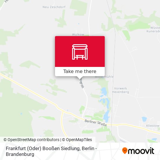 Frankfurt (Oder) Booßen Siedlung map