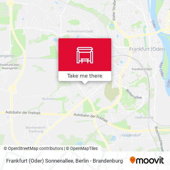 Frankfurt (Oder) Sonnenallee map