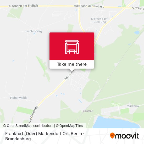 Frankfurt (Oder) Markendorf Ort map