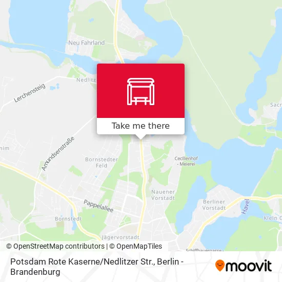 Карта Potsdam Rote Kaserne / Nedlitzer Str.