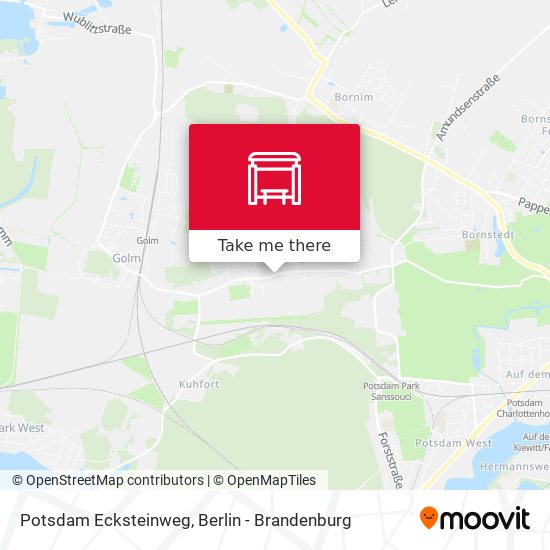 Potsdam Ecksteinweg map