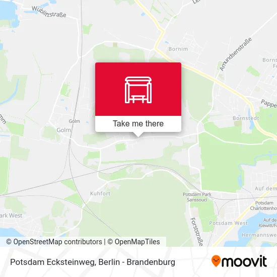 Potsdam Ecksteinweg map