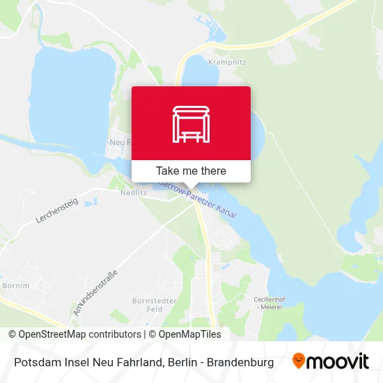 Potsdam Insel Neu Fahrland map