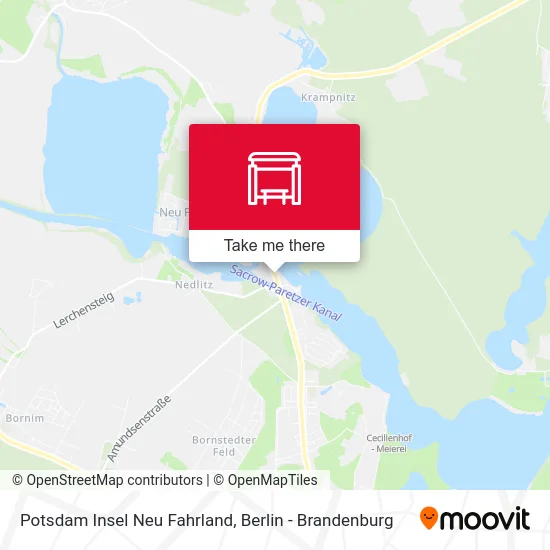 Potsdam Insel Neu Fahrland map