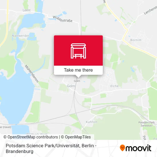 Карта Potsdam Science Park / Universität